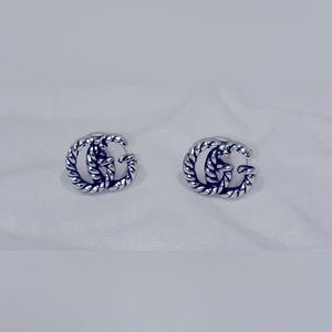 GG Rope Design Stud Earrings